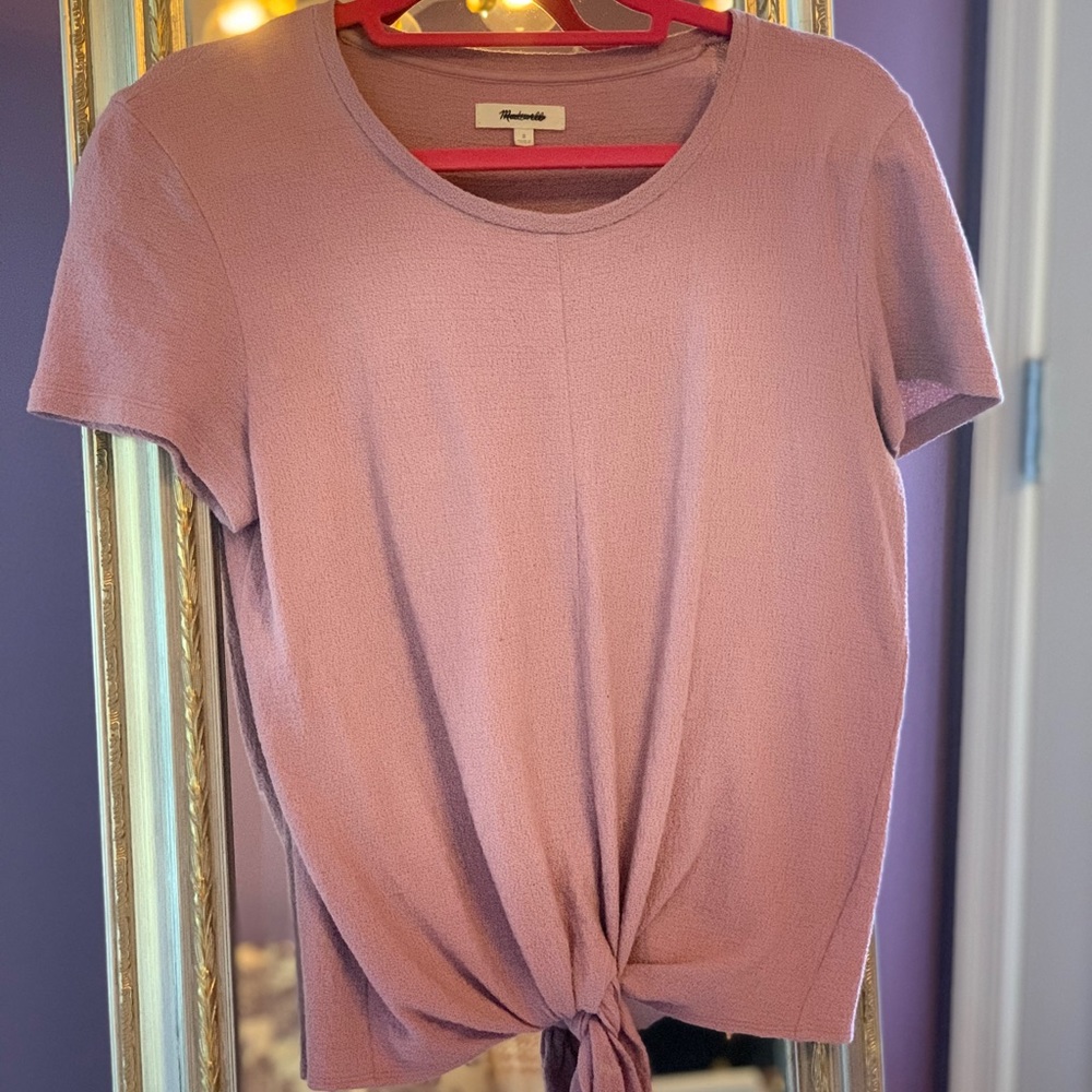 Tie front tee